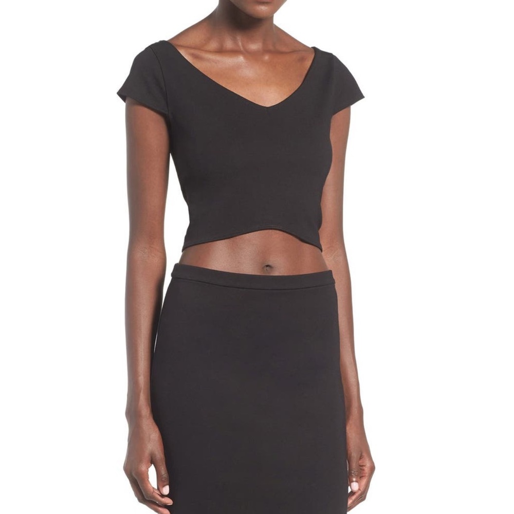 Cap Sleeve Crop Top